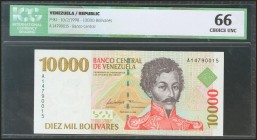 VENEZUELA. 10000 Bolívares. 10 February 1998. (Pick: 81). ICG66.