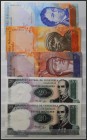 VENEZUELA. Set of 28 banknotes of 2, 5, 10, 20, 50, 100, 2000, 5000, 20000, 50000, and 100000 Bolívares. 1987-207. About Uncirculated/Uncirculated.