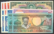 CARIBBEAN STATES. Set of 12 Banknotes of Haití, Nederlandse Antillen and Suriname. Differents values. About Uncirculated/Uncirculated.