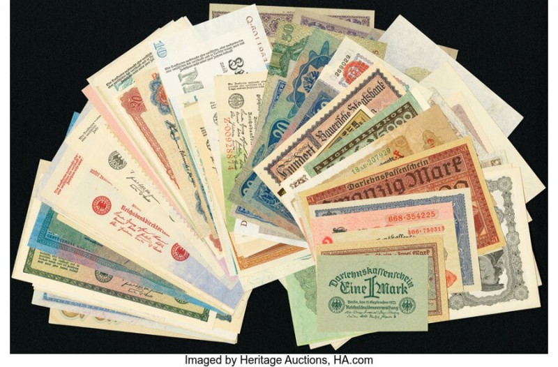 World (Austria, Germany) Group Lot of 99 Examples Very Fine-Crisp Uncirculated. ...