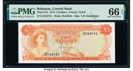 Bahamas Central Bank 5 Dollars 1974 Pick 37a PMG Gem Uncirculated 66 EPQ. 

HID09801242017

© 2020 Heritage Auctions | All Rights Reserved