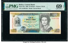 Belize Central Bank 10 Dollars 1.5.1990 Pick 54a PMG Superb Gem Unc 69 EPQ. 

HID09801242017

© 2020 Heritage Auctions | All Rights Reserved