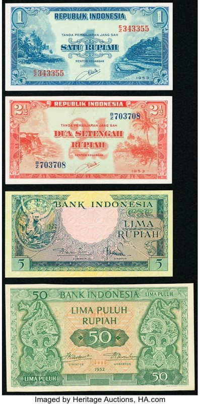Indonesia Group Lot of 8 Examples Very Fine-About Uncirculated. Stains.

HID0980...