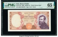 Italy Banco d'Italia 10,000 Lire 4.1.1968 Pick 97d PMG Gem Uncirculated 65 EPQ. 

HID09801242017

© 2020 Heritage Auctions | All Rights Reserved