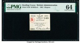 Keeling Cocos Keeling Cocos Islands 5 Rupees 1902 Pick S128 PMG Choice Uncirculated 64. 

HID09801242017

© 2020 Heritage Auctions | All Rights Reserv...