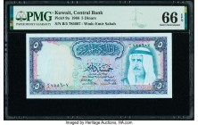Kuwait Central Bank of Kuwait 5 Dinars 1968 Pick 9a PMG Gem Uncirculated 66 EPQ. 

HID09801242017

© 2020 Heritage Auctions | All Rights Reserved