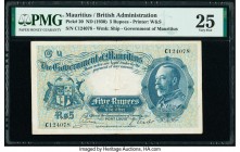 Mauritius Government of Mauritius 5 Rupees ND (1930) Pick 20 PMG Very Fine 25. 

HID09801242017

© 2020 Heritage Auctions | All Rights Reserved