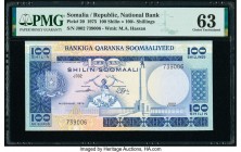 Somalia Somali National Bank 100 Shilin = 100 Shillings 1975 Pick 20 PMG Choice Uncirculated 63. 

HID09801242017

© 2020 Heritage Auctions | All Righ...