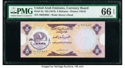 United Arab Emirates Currency Board 5 Dirhams ND (1973) Pick 2a PMG Gem Uncirculated 66 EPQ. 

HID09801242017

© 2020 Heritage Auctions | All Rights R...