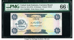 United Arab Emirates Currency Board 10 Dirhams ND (1973) Pick 3a PMG Gem Uncirculated 66 EPQ. 

HID09801242017

© 2020 Heritage Auctions | All Rights ...