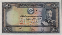 AFGHANISTAN. Da Afghanistan Bank. 50 Afghanis, 1939. P-25a. Uncirculated.
Estimate: $100.00- $200.00