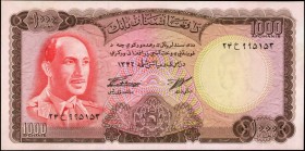 AFGHANISTAN. Da Afghanistan Bank. 1000 Afghanis, 1967. P-46. Uncirculated.
Estimate: $100.00- $200.00