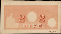 CANADA. ND. P-Unlisted. Printing Test Note. About Uncirculated.
A printing test note from Canada, which is found with two denominations; two "2" coun...
