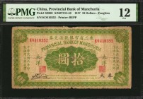 CHINA--PROVINCIAL BANKS. Provincial Bank of Manchuria. 10 Dollars, 1917. P-S2899. PMG Fine 12.
Estimate: $25.00- $50.00