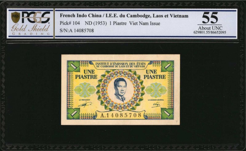 FRENCH INDO-CHINA. Institut D'Emission des etats du Cambodge, du Laos et du Viet...