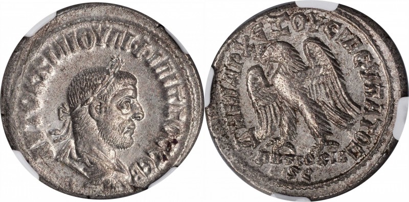 PHILIP I, A.D. 244-249. Syria, Seleucis and Pieria, Antioch. BI Tetradrachm (12....