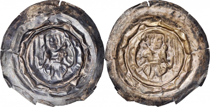 GERMANY. Saxe-Meissen. AR Bracteat, ND (1221/30-88). Heinrich III der Erlauchte....