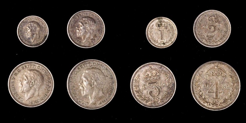 GREAT BRITAIN. Maundy Set (4 Pieces), 1932. London Mint. UNCIRCULATED.
S-4043. ...