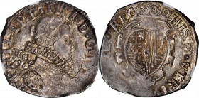 ITALY. Naples. Tari, 1622. Philip IV of Spain. NGC MS-63.
KM-41. Weight: 5.99 gms. A well detailed example of this always crudely produced issue, wit...