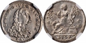 ITALY. Naples. 1/2 Carlino, 1759-IA CCR. Carlo Di Borbone. NGC MS-61.
KM-164; Gig-48. A decently struck and lustrous coin, largely untoned.
Estimate...