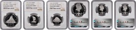 LAOS. Trio of Silver Denominations (3 Pieces), 1975. All NGC PROOF-69 Ultra Cameo Certified.
1) 10000 Kip. KM-18. Mintage: 650. Wat Xieng - Thong Tem...