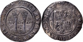 MEXICO. 4 Reales, ND (1542-55)-M G. Mexico City Mint. Charles & Johanna. NGC AU-53.
Cal-Type 60 #81. Weight: 13.58 gms. A lovely example of this popu...