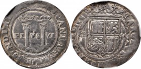MEXICO. Real, ND (1542-45)-G M. Mexico City Mint, Assayer G (Juan Gutierrez). Charles & Johanna. NGC VF-30.
KM-0009; Cal-type-101#139. Weight: 3.30 g...