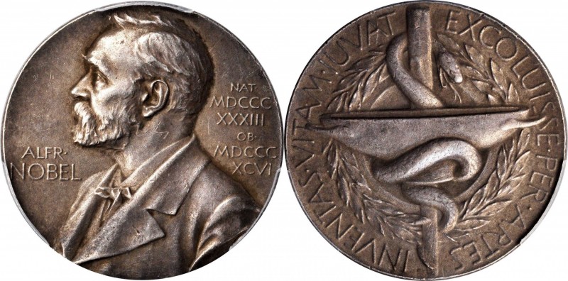 SWEDEN. Nobel Nominating Committee for Medicine Silver Medal, 1952. Royal Swedis...