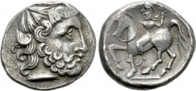 EASTERN EUROPE. Imitations of Philip II of Macedon (2nd century BC). Tetradrachm. "Zweigarm" type