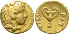 KINGS OF MACEDON. Philip II (359-336 BC). GOLD 1/8 Stater. Pella