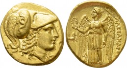 KINGS OF MACEDON. Alexander III 'the Great' (336-323 BC). GOLD Stater. Lampsakos. Lifetime issue