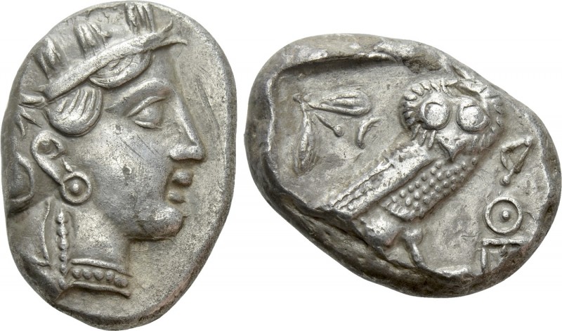 ATTICA. Athens. Tetradrachm (Circa 454-404 BC). Contemporary eastern imitation. ...
