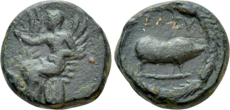 ATTICA. Athens. Ae (Circa 322-317/307 BC). Eleusinian festival coinage. 

Obv:...