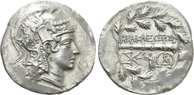 IONIA. Herakleia ad Latmon. Tetradrachm (Circa 150-142 BC).

Obv: Head of Athe...