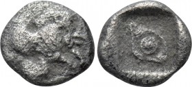 IONIA. Klazomenai. Tetartemorion (Circa 500-400 BC)