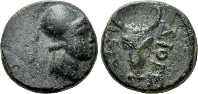 IONIA. Metropolis. Ae (1st century BC). Diogenes, magistrate. 

Obv: Helmeted ...