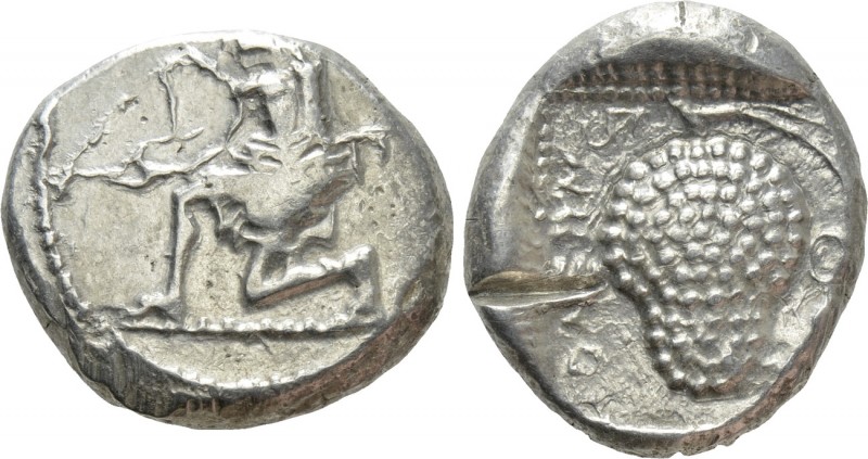 CILICIA. Soloi. Stater (Circa 440-410 BC). 

Obv: Amazon kneeling left, holdin...