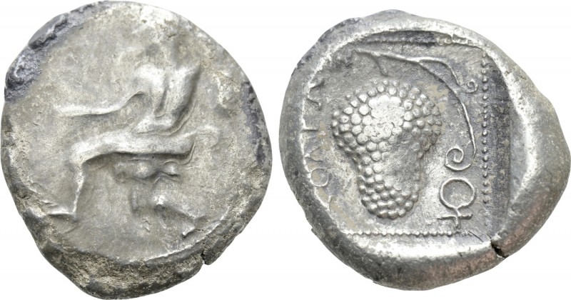 CILICIA. Soloi. Stater (Circa 410-375 BC). 

Obv: Amazon kneeling left, string...