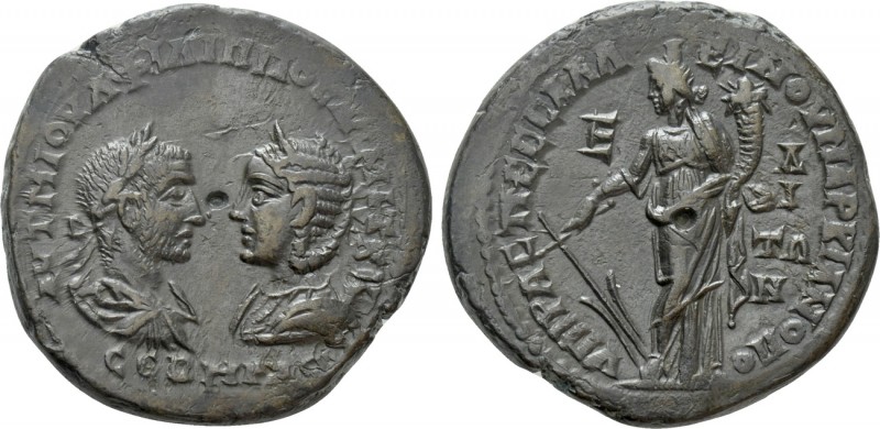 MOESIA INFERIOR. Marcianopolis. Philip I The Arab, with Otacilia Severa (244-249...