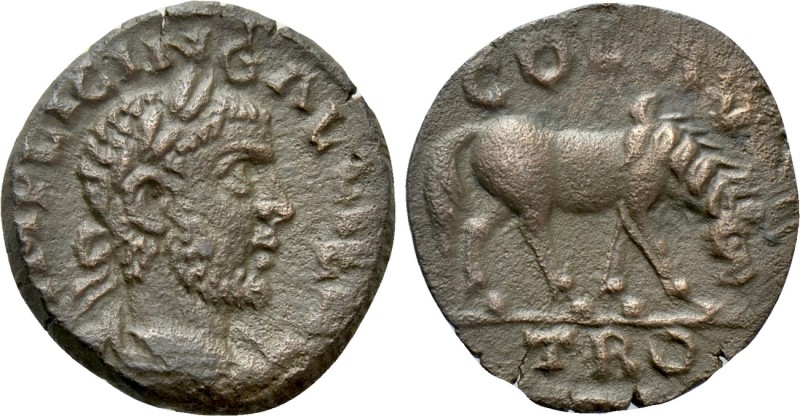 TROAS. Alexandria. Gallienus (253-268). Ae. 

Obv: IMP LICIN GALLIEN. 
Laurea...