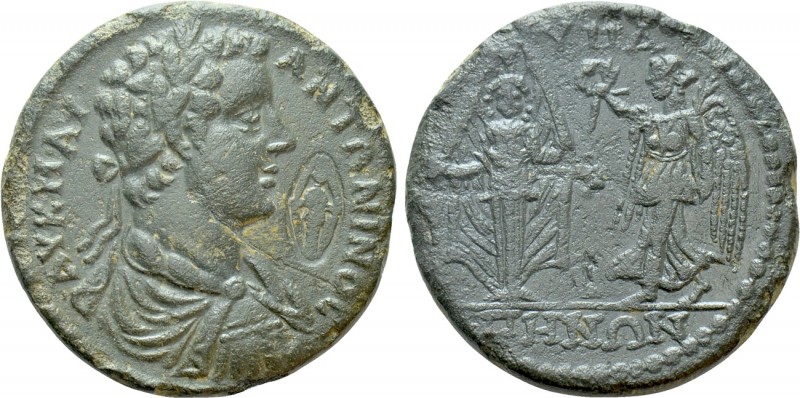 LYDIA. Hypaepa. Caracalla (198-217). Ae. 

Obv: AV K M AV ANTΩNINOC. 
Laureat...