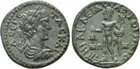 LYDIA. Maeonia. Geta (Caesar, 198-209). Ae. Herakleidos, third archon