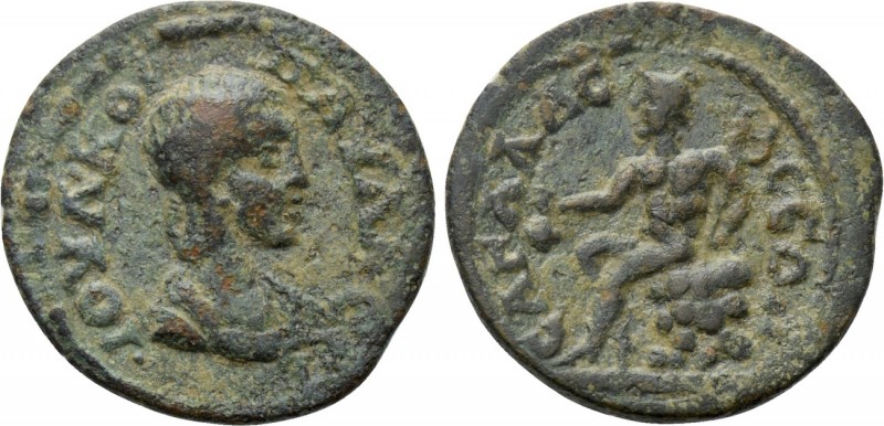 PISIDIA. Sagalassus. Julia Paula (Augusta, 219-220). Ae. 

Obv: ΙΟΥΛ ΚΟΡ ΠΑΥΛΑ...