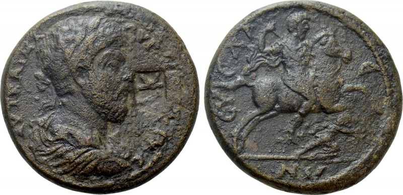 CILICIA. Syedra. Marcus Aurelius (161-180). Ae. 

Obv: ΑΥΤ ΚΑΙ ΜΑ ΑΥΡ ΑΝΤΩΝΙΝO...