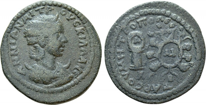 CILICIA. Tarsus. Herennia Etruscilla (Augusta, 249-251). Ae. 

Obv: ΑΝΝΙΑΝ ΑΙΤ...