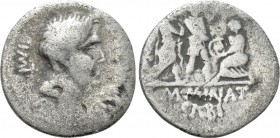 CNAEUS POMPEY II. Denarius (46-45 BC). Corduba; M. Minatius Sabinus, proquaestor