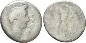JULIUS CAESAR. Denarius (44 BC). Rome. L. Aemilius Buca, moneyer. Lifetime issue