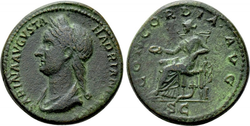 SABINA (Augusta, 128-136/7). Dupondius. Rome. 

Obv: SABINA AVGVSTA HADRIANI A...
