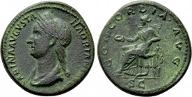 SABINA (Augusta, 128-136/7). Dupondius. Rome