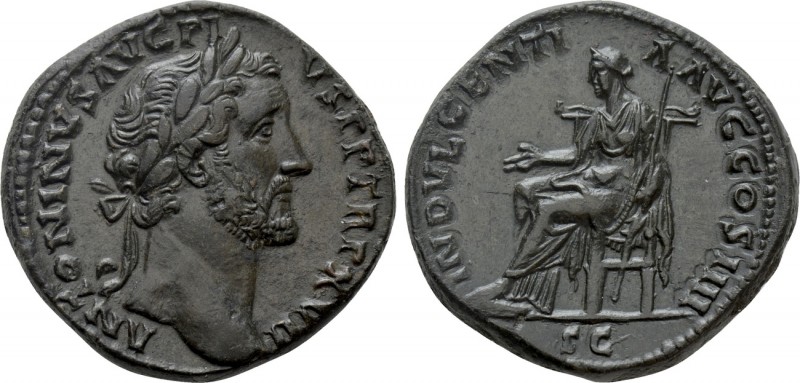 ANTONINUS PIUS (138-161). Sestertius. Rome.



Obv: ANTONINVS AVG PIVS P P TR P ...